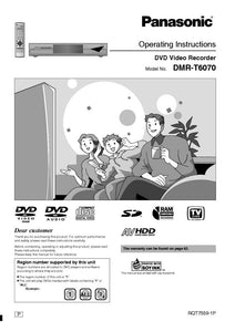 DMR-T6070 DVD Recorder Owners Instruction Manual