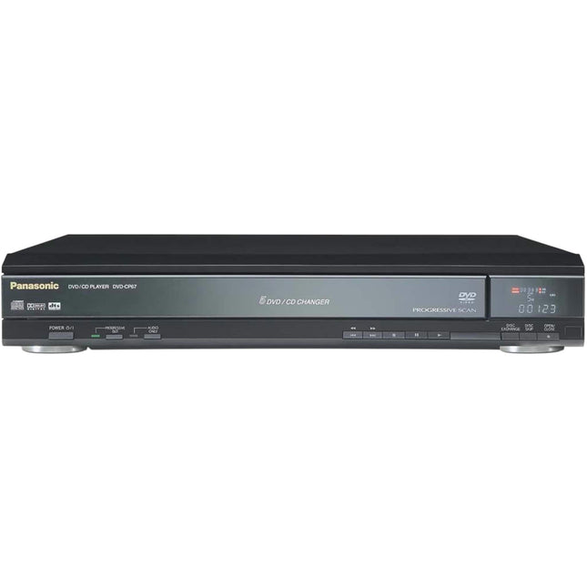 Panasonic DVD-CP67 5-Disc Carousel CD DVD Player Changer - Ultra-Slim Black