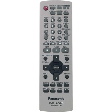 Panasonic DVD-F87 5 Disc DVD/CD Player remote