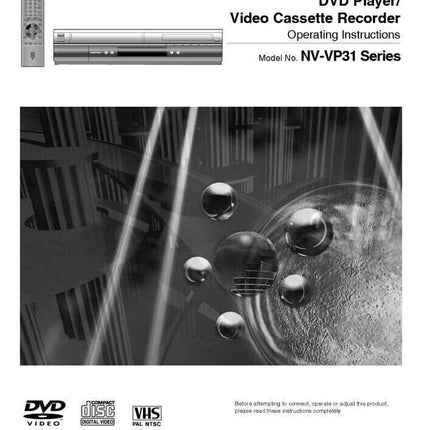 Panasonic NV-VP31 VCR DVD User Instruction Manual