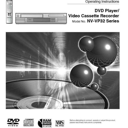 Panasonic NV-VP32 VCR DVD User Instruction Manual