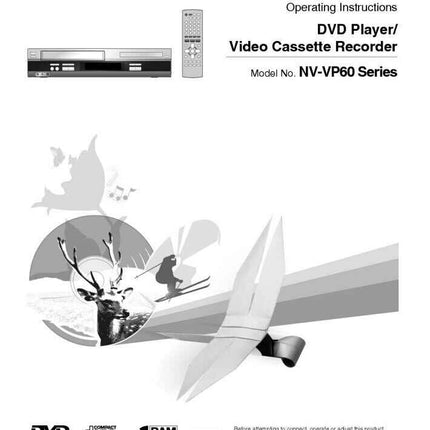 Panasonic NV-VP60 VCR DVD User Instruction Manual