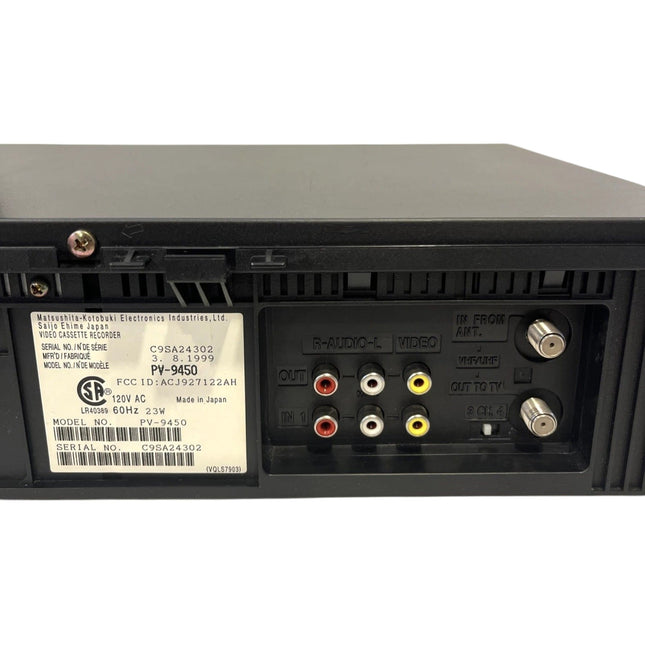 Panasonic PV-9450 Omnivision VCR - 4-Head HiFi Stereo VHS Player