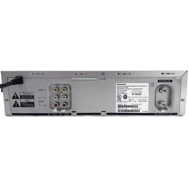 Panasonic PV-V4525S VCR 4-Head VHS Hi-Fi Stereo Silver