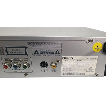 PHILIPS MX 3660D/37 DVD Video Player