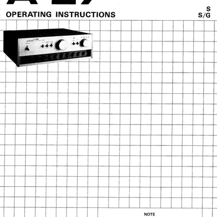 Pioneer A-27 Amplifier Owners Manual