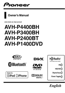 Pioneer AVH-P1400DVD AV Receiver Owners Manual