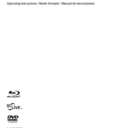 Pioneer BDP-330 Blu-ray Player Owners Manual
