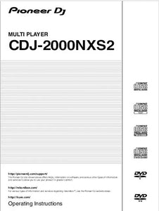 Pioneer CDJ-2000NXS2 CD Player Owners Manual