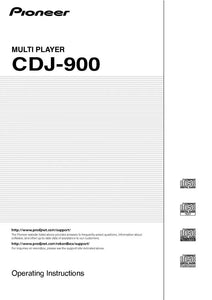 Pioneer CDJ-900 CD Player Owners Manual