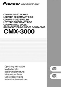 Pioneer CMX-3000 CD Player Owners Manual