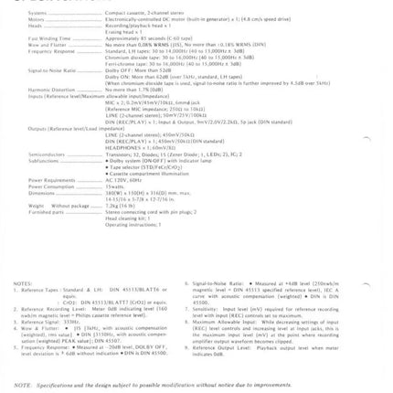 Pioneer CTF-4242 Cassette Player Owners Manual