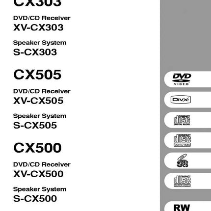 Pioneer CX-505 DVD CD Receiver Owners Manual