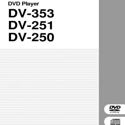 Pioneer DV-250 DVD Player Owners Manual
