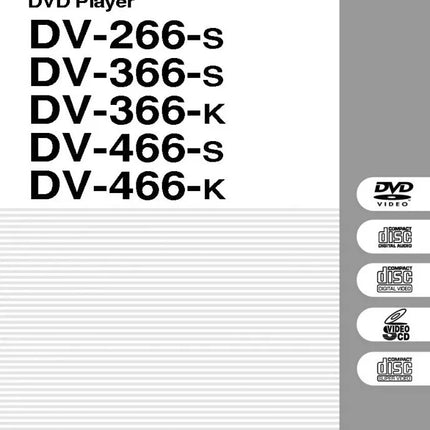Pioneer DV-266S DVD Player Owners Manual