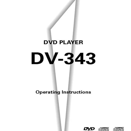Pioneer DV-343 DVD Player Owners Manual