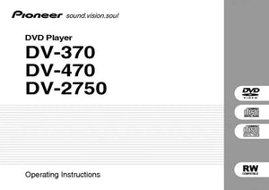Pioneer DV-370 DVD Player Owners Manual