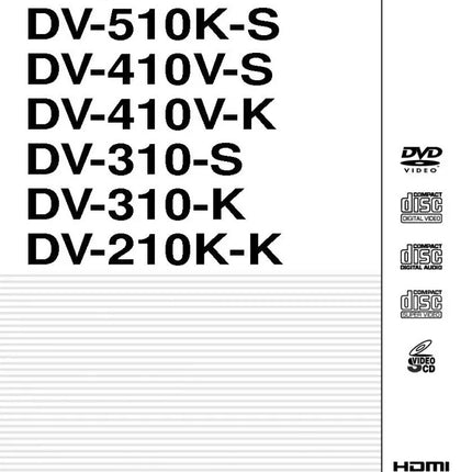 Pioneer DV-410V-S DVD Player Owners Manual