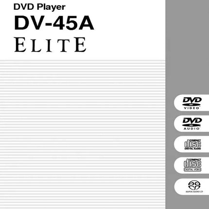 Pioneer DV-45A DVD Player Owners Manual