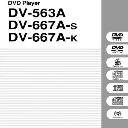 Pioneer DV-563A-S DVD Player Owners Manual