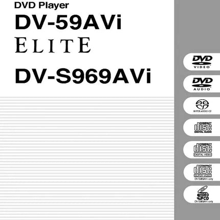 Pioneer DV-59AVi DVD Player Owners Manual