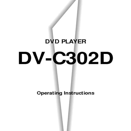 Pioneer DV-C302D DVD Player Owners Manual