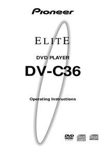 Pioneer DV-C36 DVD Player Owners Manual