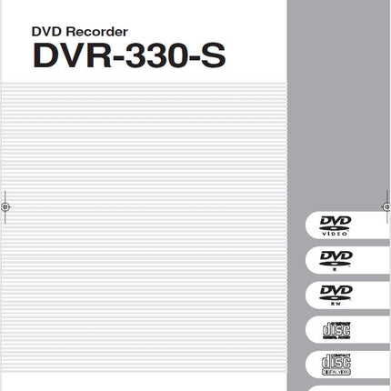 Pioneer DVR-330-S DVD Recorder Owners Manual