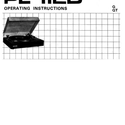 Pioneer PL-112D Turntable Owners Manual