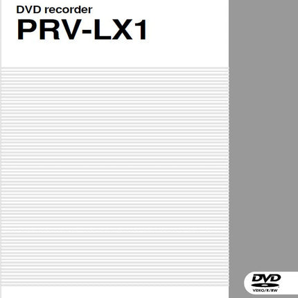 Pioneer PRV-LX1 DVD Recorder Owners Manual
