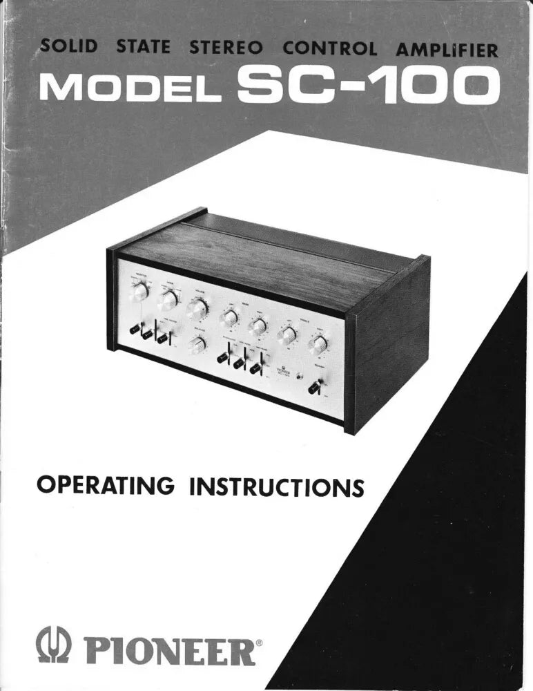 Pioneer SC-100 Receiver Owners Manual – TekRevolt