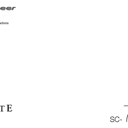 Pioneer SC-71 Receiver Owners Manual