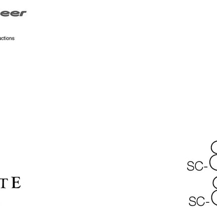 Pioneer SC-81 Receiver Owners Manual