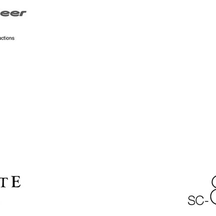 Pioneer SC-85 Receiver Owners Manual