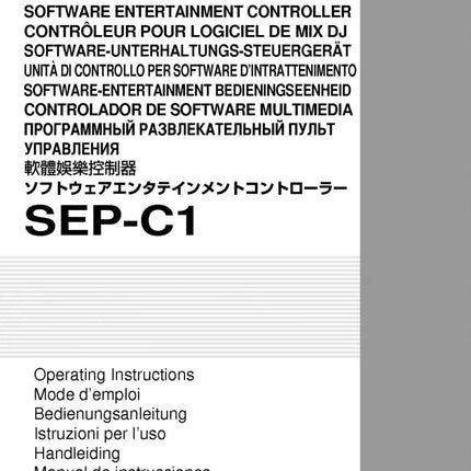 Pioneer SEPC-1 Receiver Owners Manual