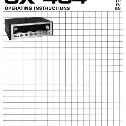 Pioneer SX-434 Receiver Owners Manual