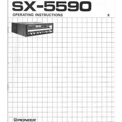 Pioneer SX-5590 Receiver Owners Manual