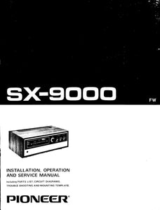 Pioneer SX-9000 Receiver Owners Manual