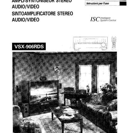 Pioneer VSX-906RDS Receiver Owners Manual