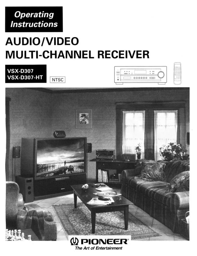Pioneer VSX-D307 Receiver Owners Manual