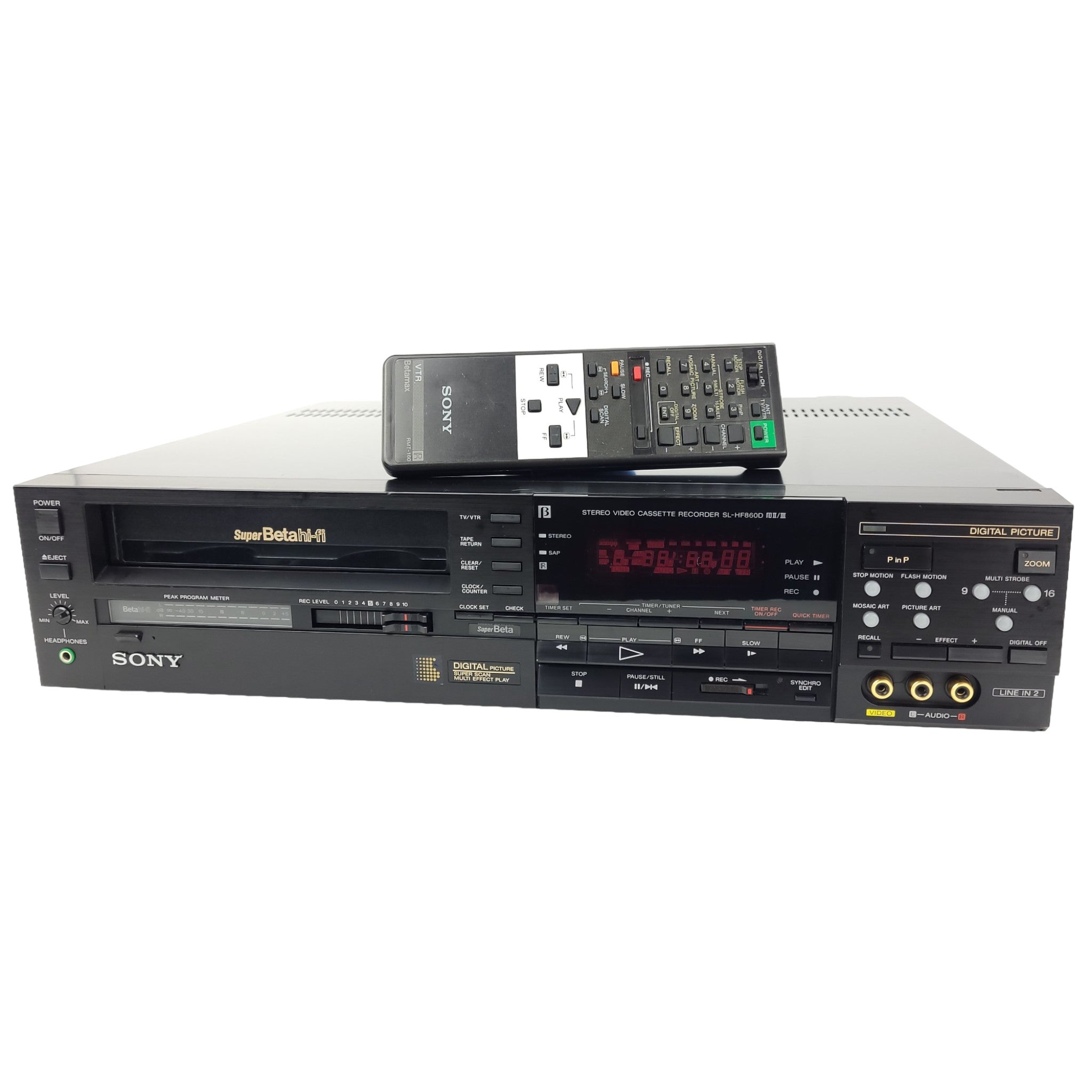 SONY Super Beta Hi-Fi SL-HF860D VCR Betamax – TekRevolt