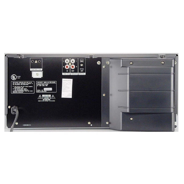 Sony CDP-CX400 Mega Storage 400 Disc CD back