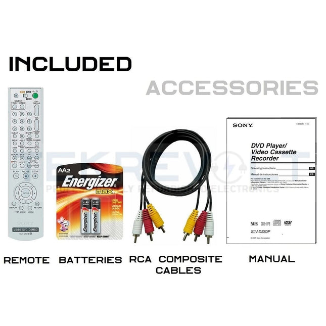 Sony SLV-D360P VCR DVD Combo Player Hi-Fi Stereo VHS remote