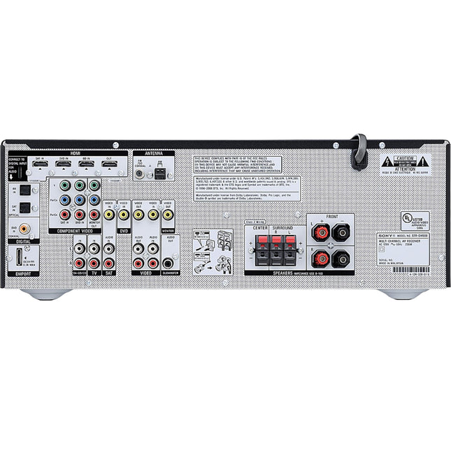 Sony STR-DH500 Home theater receiver Back