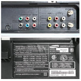 Samsung DVD-V4600 DVD / VCR Combo back