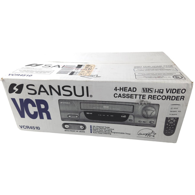 Sansui VCR4510 VCR VHS Player - 4-Head Video Cassette 