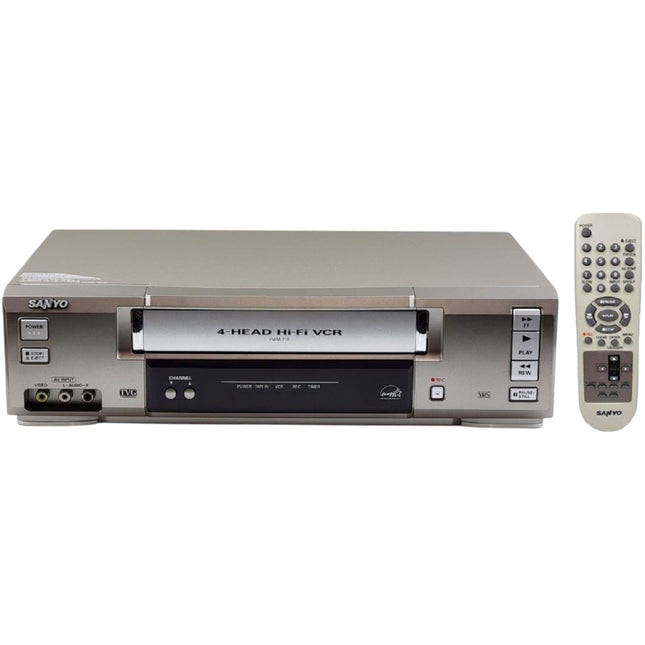Sanyo VWM-710 VCR 4 Head Hi-Fi Stereo VHS Player
