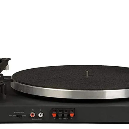 Crosley T150A-BK Modern 2-Speed Bluetooth Turntable System with Variable Weighted Tone Arm and Stereo Speakers, Black