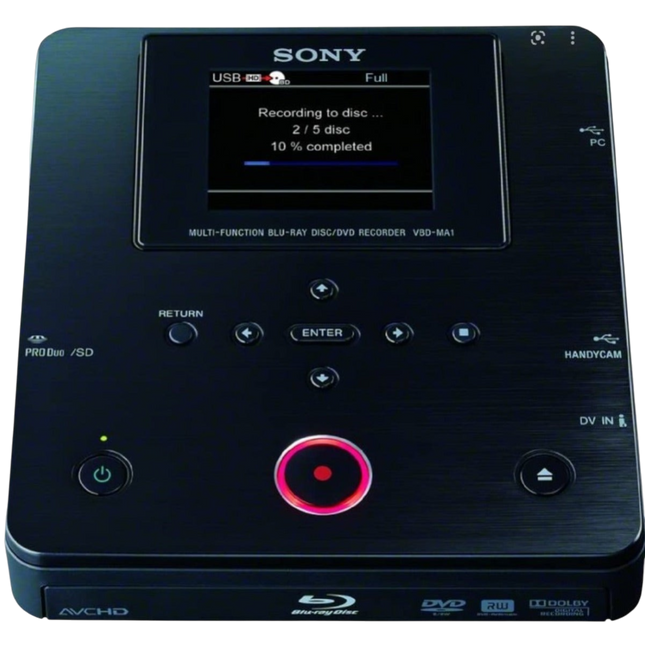 Sony Blu-ray Recorder VBD-MA1 Blu-ray Disc DVD Recorder