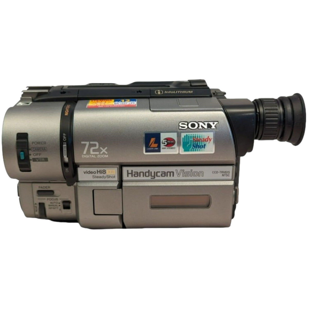 Sony CCD‑TRV615 Hi8 Camcorder – Play & Transfer 8mm/Hi8 Tapes to
